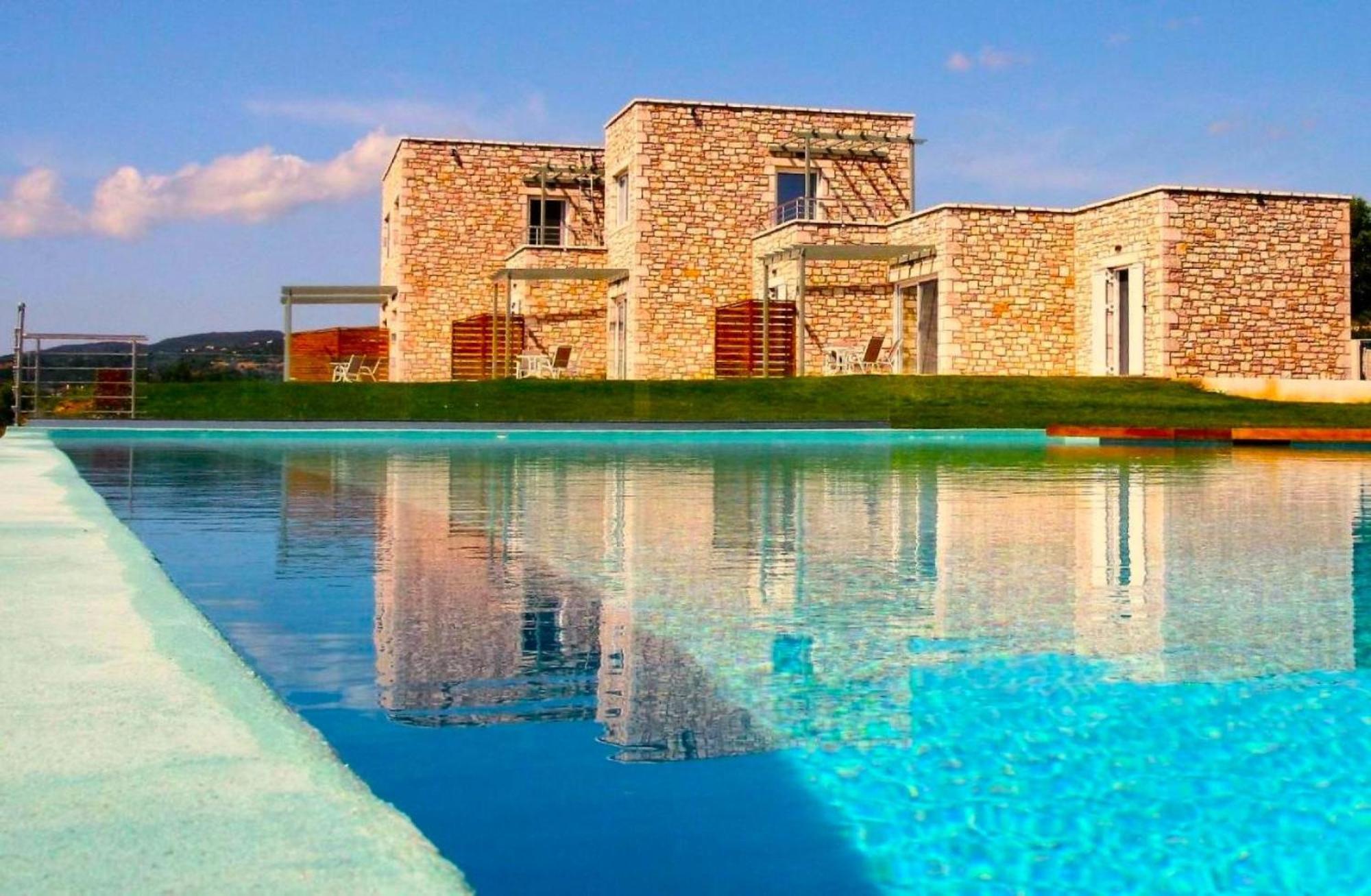 Stone Bay Houses In Messinia Kalamaki Beach Area Chranoi Dış mekan fotoğraf